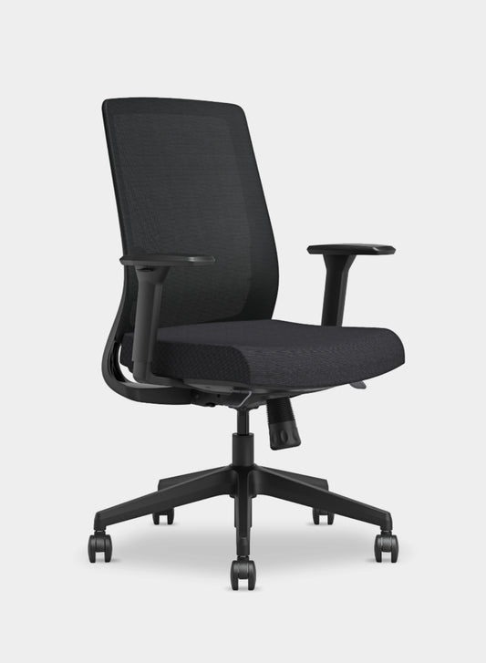 SILLA ERGONÓMICA SLIM BLACK